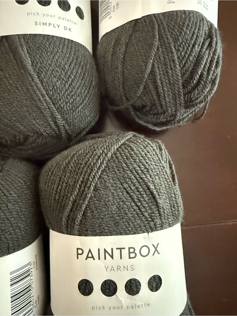 Paintbox Granite Gray Acrylic Yarn Multipack - 5 Skeins - Picture 8 of 10